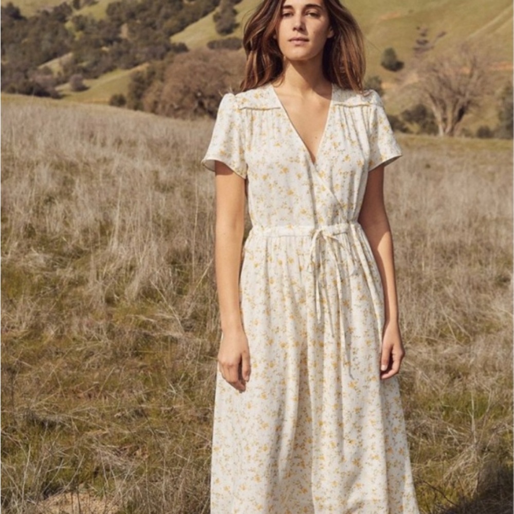 Christy Dawn Yellow Floral Dress